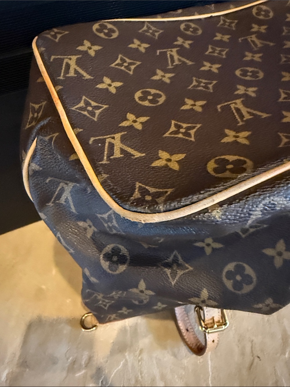 Louis Vuitton Monogram Canvas Tote with Tan Vachetta Trim - Picture 12 of 15